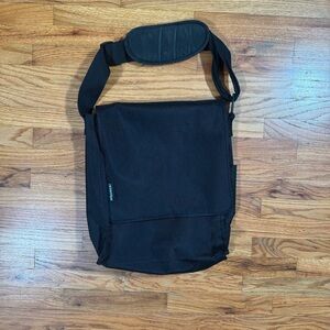 Classic Black Messenger Bag